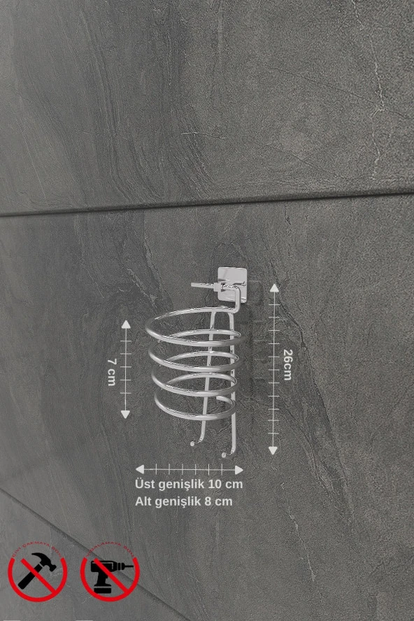 KROM KARE UZUN HAV.KARE HALKA HAV.KARE FÖN VE KARE TUVALET KAĞ.SETİ ürün görseli 1