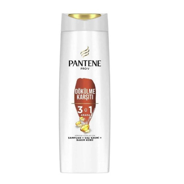Pantene Şampuan 350ml Dökülme Karşıtı 3 in 1 ( 6 Adet )