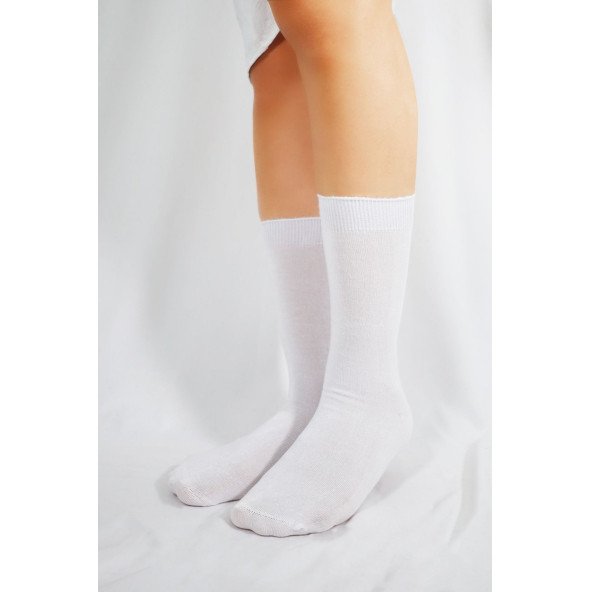Kadın Çorabı Ter Emici Dikişsiz Extra Soft Model Soket Uzun Bambu Çorap (3 ÇİFT) Asorti Renk - 4
