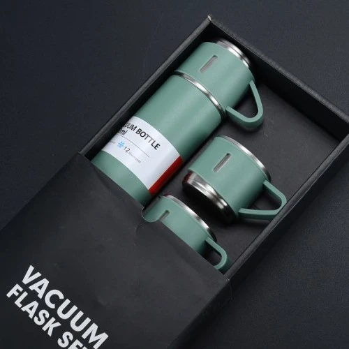 Periboia Paslanmaz Çelik Bardaklı Termos Seti 500 ML - 2