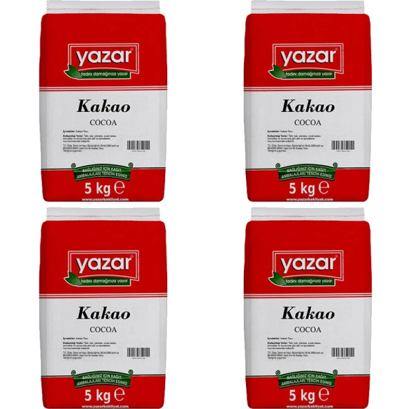 Yazar Kakao 5 Kg x 4 Paket - 2