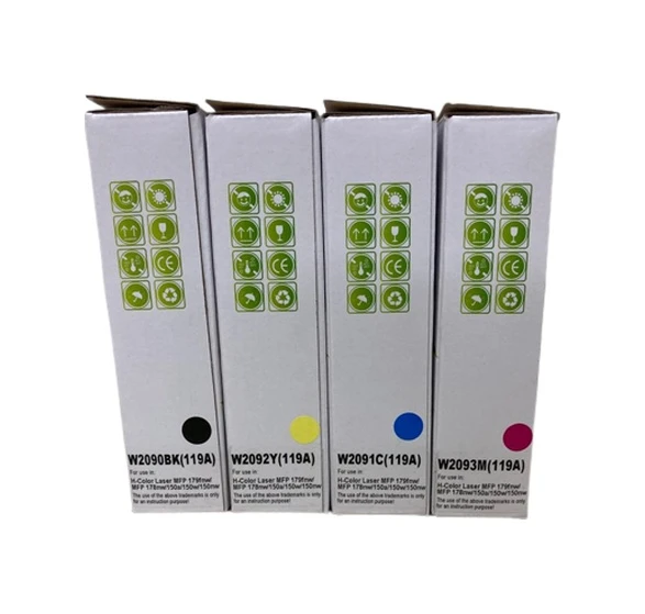 Hp 119A / W2090 Renkli Uyumlu Chipli Toner Seti - 2