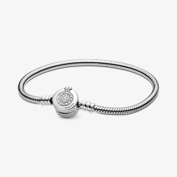 Pandora Moments Işıltılı Taç O Klipsli Bileklik 20cm 599046C01