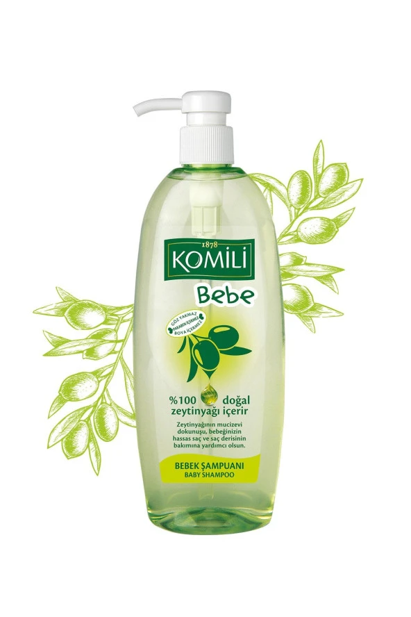 KOMİLİ Bebe Şampuan 750 Ml. Doğal Zeytinyağlı
