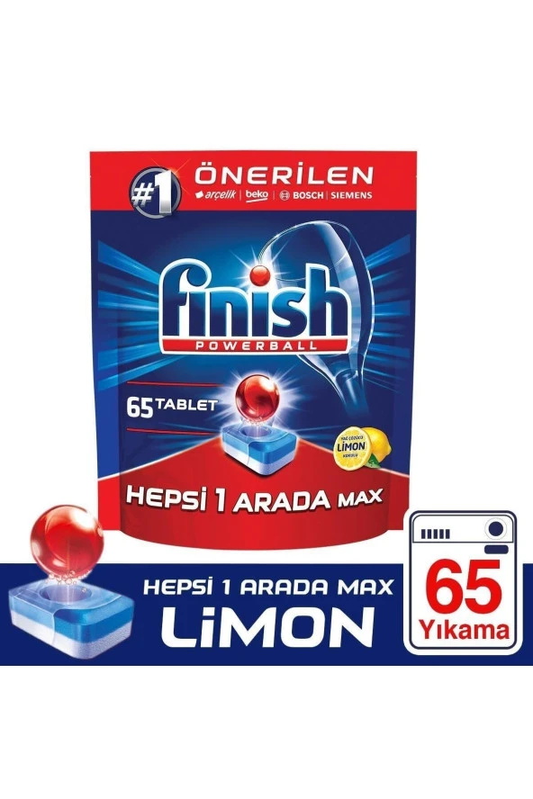 FİNİSH Hepsi Bir Arada 65 Limon Tablet Bul. Mak.