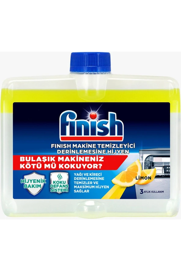 FİNİSH Bulaşık Makinesi Temizleyici Sıvı 250 Ml Limon - Resim 2