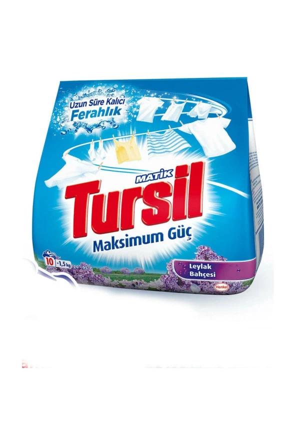 TURSİL Matik Toz Çamaşır Deterjanı Leylak 1,5 Kg ürün görseli 1