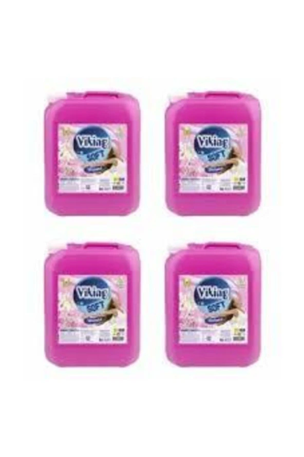 VİKİNG Soft Gül Zambak Yumuşatıcı 5 Lt 4 Adet ürün görseli