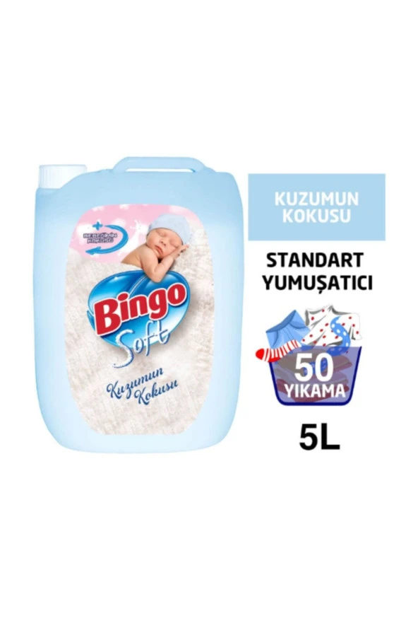 BİNGO Soft Yumuşatıcıl Kuzumun Kokusu 5 Lt*2 Adet - Resim 2