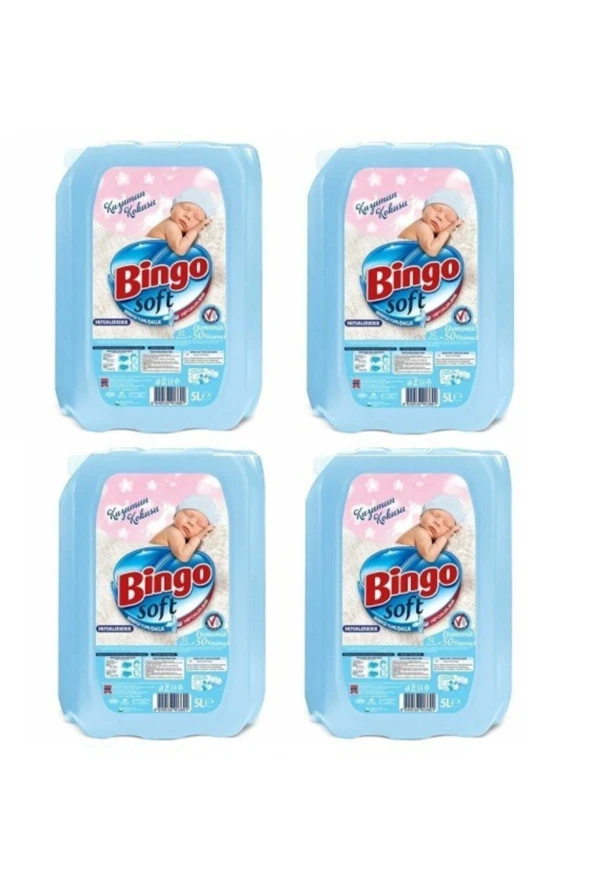 BİNGO Soft Kuzumun Kokusu Yumuşatıcı  5 Lt X 4 Adet