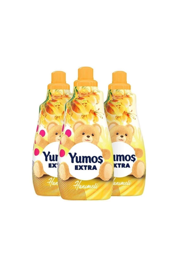 YUMOŞ Extra Konsantre Çamaşır Yumuşatıcısı Hanımeli 1440 Ml 3'Lü ürün görseli