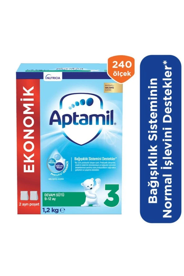 APTAMİL 3 Devam Sütü 1200 G 9-12 Ay