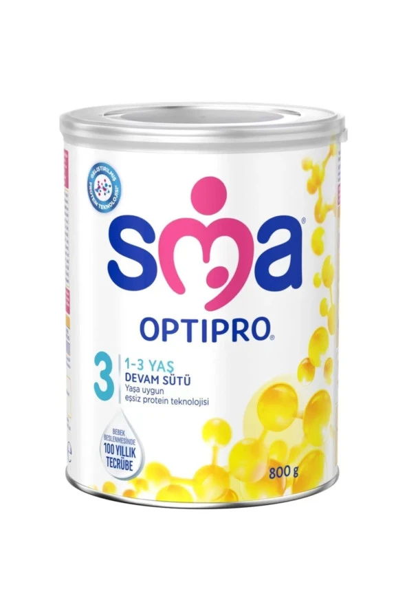 SMA Optipro Probiyotik 3 Bebek Devam Sütü 1-3 Yaş 800Gr