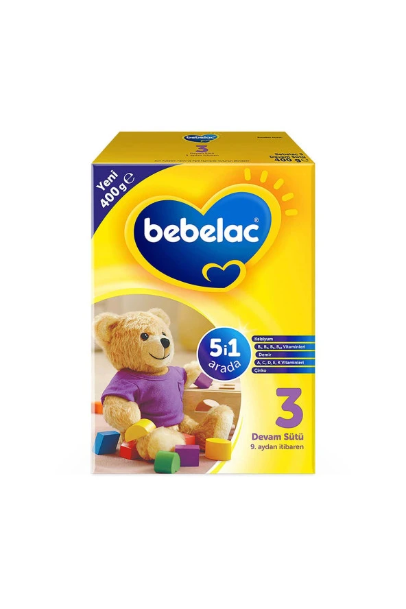 BEBELAC 3 Devam Sütü 400 G 9-12 Ay - 2