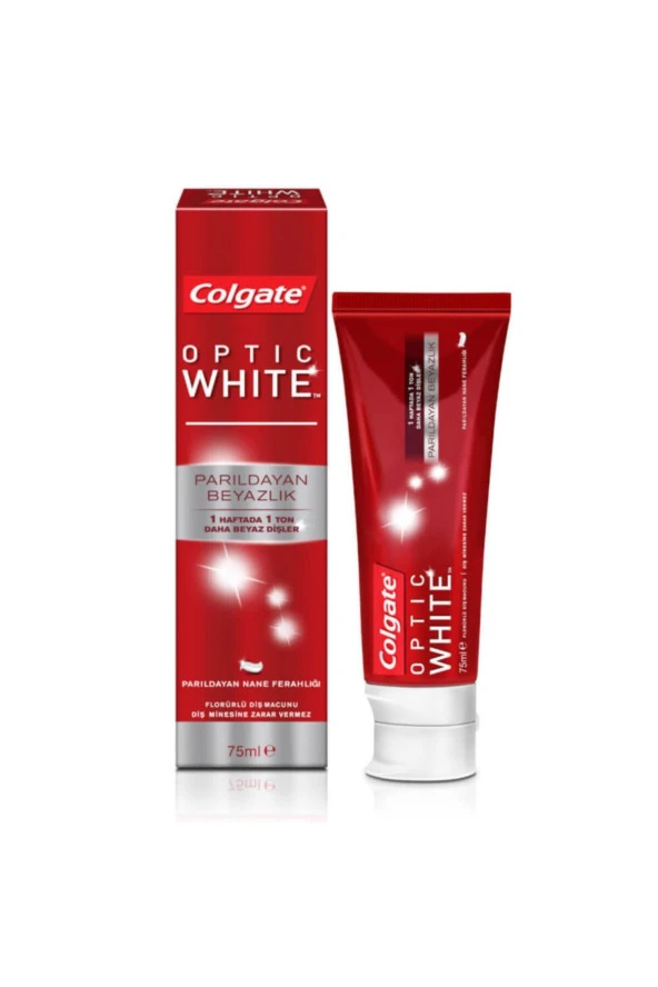 COLGATE Optic White Parıldayan Beyazlık Beyazlatıcı Diş Macunu 75 Ml