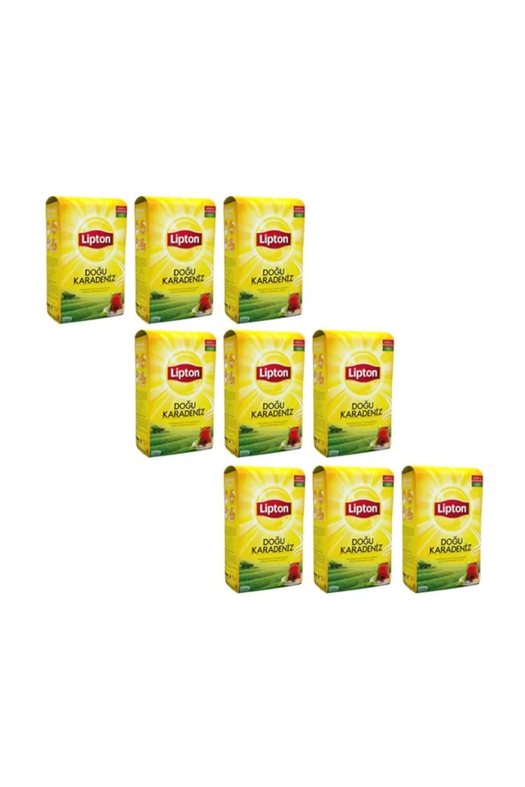 LİPTON Dogu Karadeniz Dökme Çay 1000 Gr X 9 Adet = 9 Kg Dökme Çay