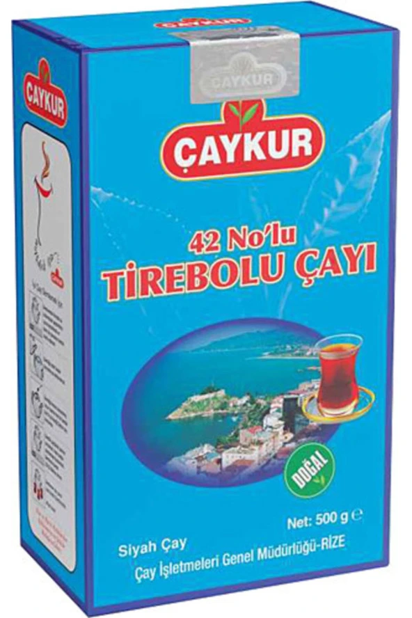 ÇAYKUR 42 No Lu Tirebolu Siyah Dökme Çay 15 X 500 G ürün görseli