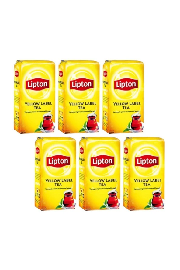 LİPTON Yellow Label Dökme Çay 1000 Gr X 6 Adet = 6 Kg Dökme Çay