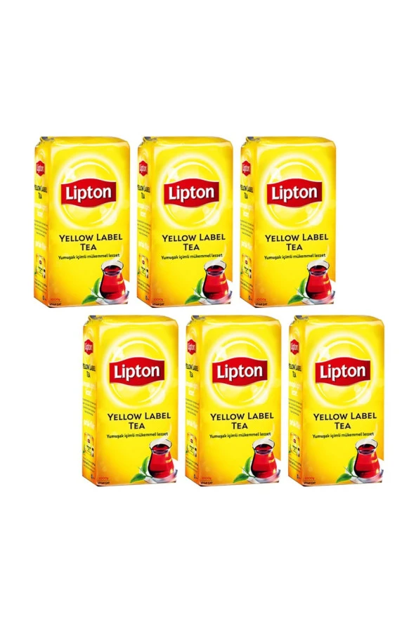 LİPTON Yellow Label Dökme Çay 1000 Gr X 6 Adet = 6 Kg Dökme Çay