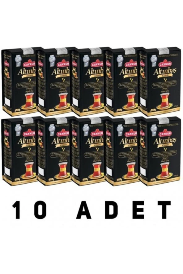ÇAYKUR Altınbaş Klasik Doğal Siyah Dökme Çay 10 X 500 G