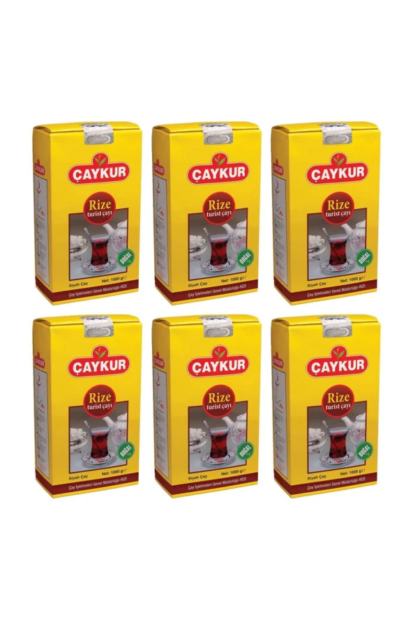ÇAYKUR Rize Turist Çay 1000 Gr X 6 Adet = 6 Kg Dökme Çay ürün görseli