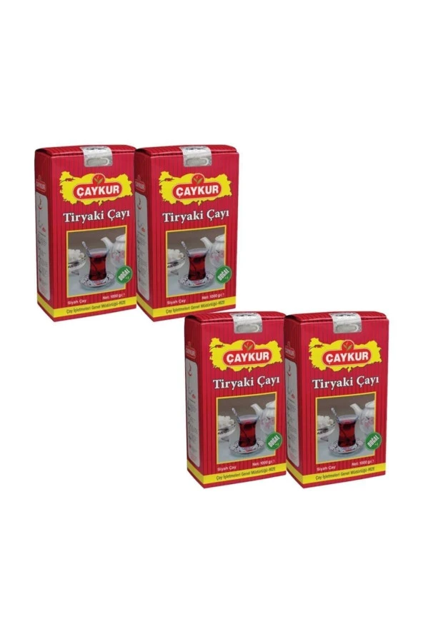 ÇAYKUR Tiryaki Çayı 1000 Gr X 4 Adet = 4 Kg ürün görseli