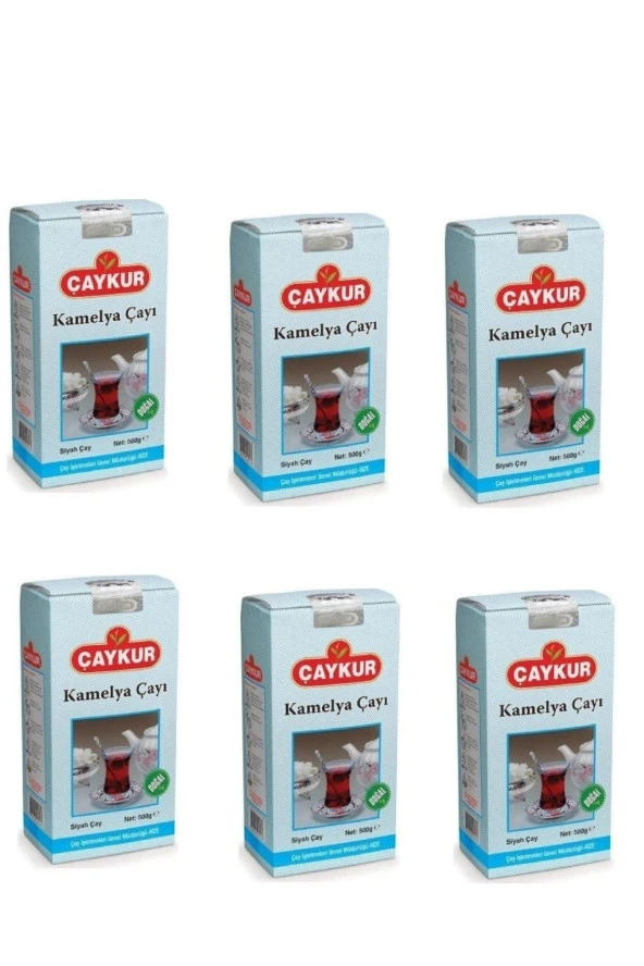 ÇAYKUR Kamelya Siyah Dökme Çay 500 Gr X 6 Adet - 1