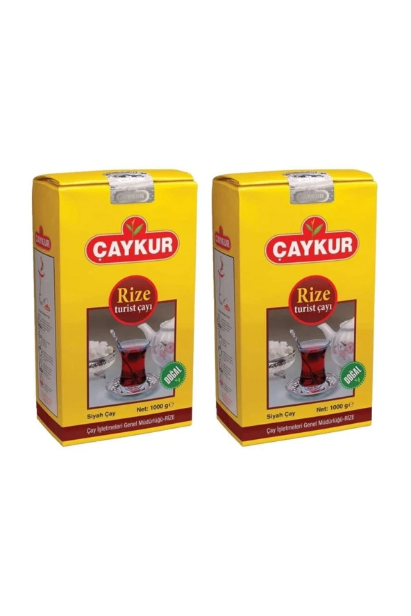 ÇAYKUR Rize Turist Çay 1000 Gr X 2 Adet = 2 Kg Dökme Çay