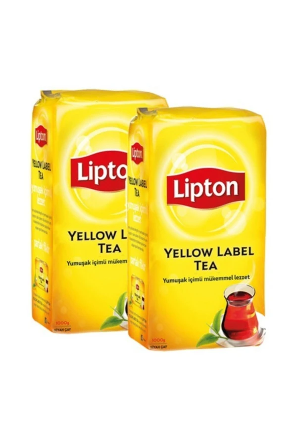 LİPTON Yellow Label Dökme Çay 1000 Gr X 2 Adet = 2 Kg Dökme Çay