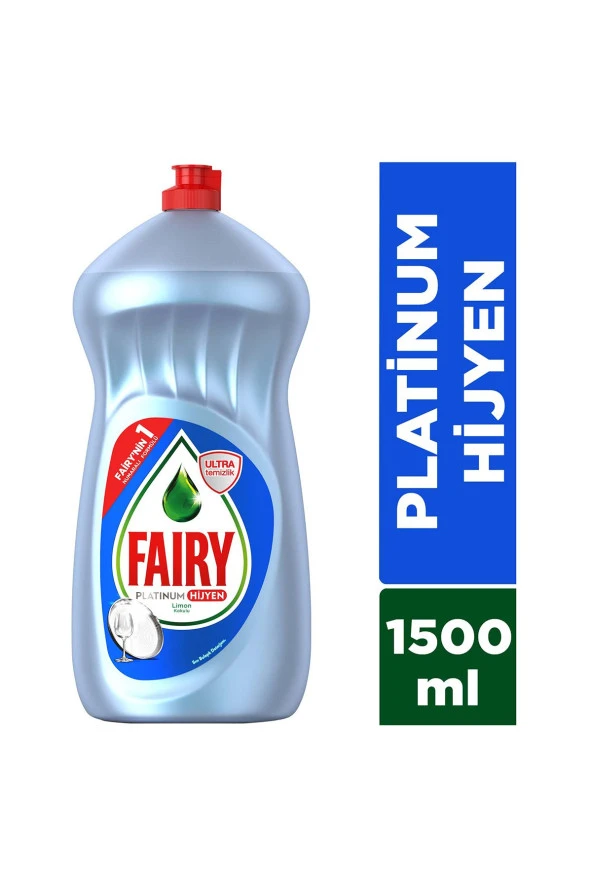 FAİRY Platinum Hijyen Sıvı Bulaşık Deterjanı 1500 Ml Limon