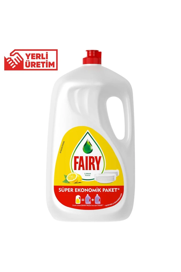 FAİRY Temiz & Ferah Sıvı Bulaşık Deterjanı 2600 Ml Limon Kokulu Süper Ekonomik Paket - Resim 2