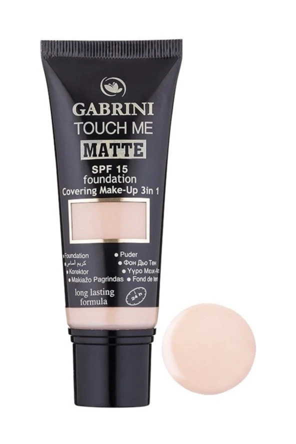 GABRİNİ Mat Fondöten 3İn1 Touch Me2