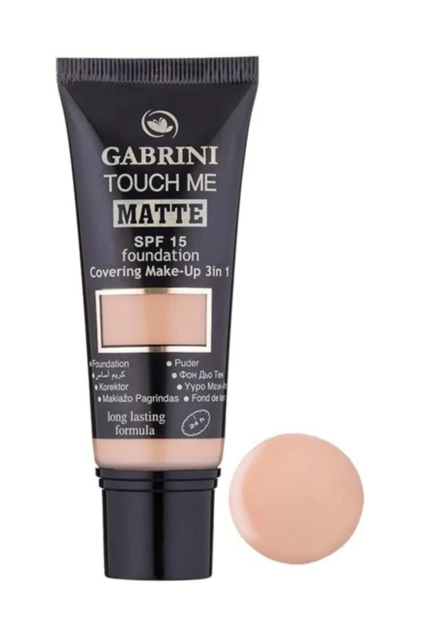 GABRİNİ Mat Fondöten 3İn1 Touch Me3