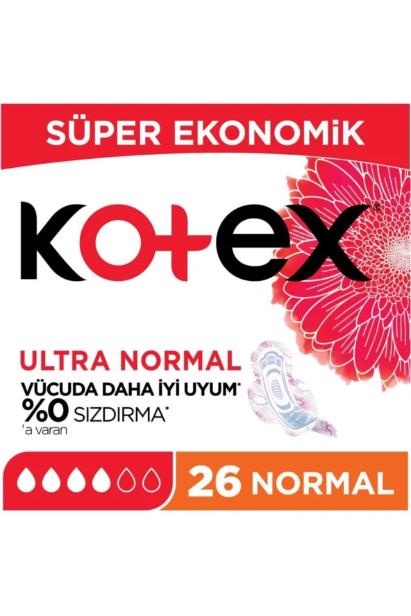 KOTEX Ultra Hijyenik Ped Süper Ekonomik Normal 26'Lı - Resim 2