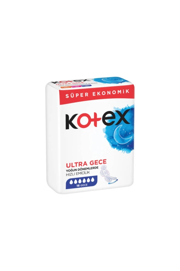 KOTEX Ultra Süper Ekonomik Paket Gece 16'Lı ürün görseli 1