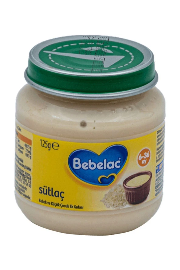 BEBELAC Sütlaç Kavanoz Maması 125 Gr - Resim 2