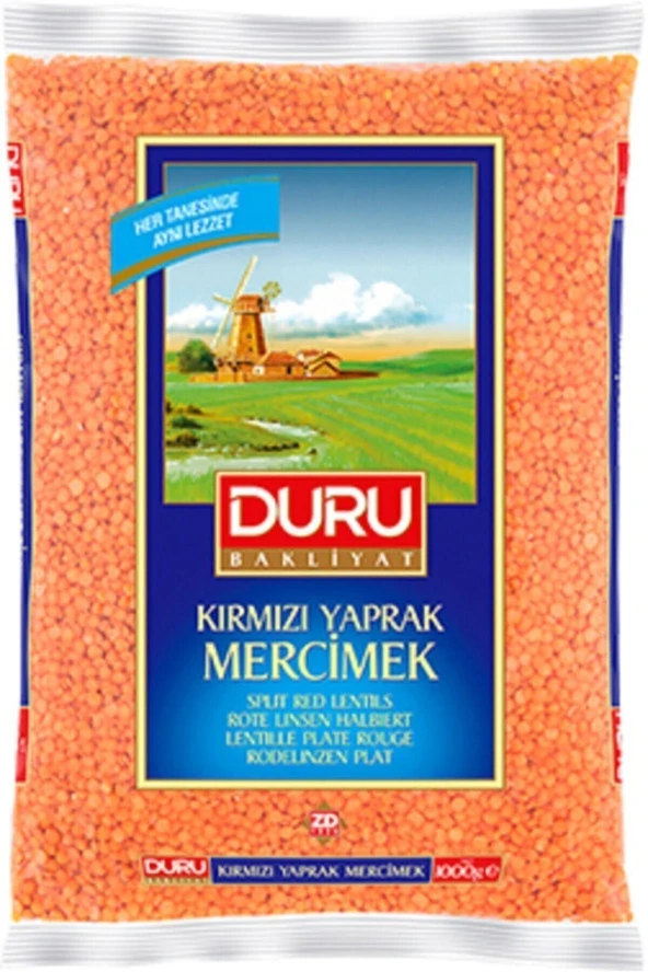 DURU BAKLİYAT Duru Kırmızı Yaprak Mercimek 1 Kg ürün görseli