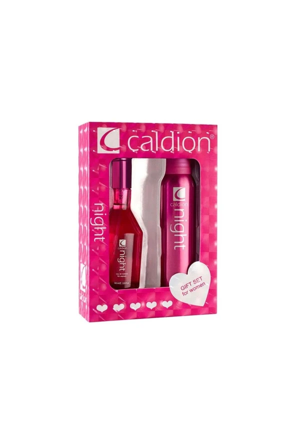 CALDİON Night Kadın Parfüm Edt 100Ml Deodorant Sprey 150 Ml Set