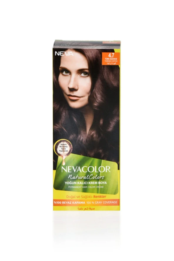NEVA COLOR Colors Kalıcı Saç Boya Seti 4.7 Türk Kahvesi ürün görseli