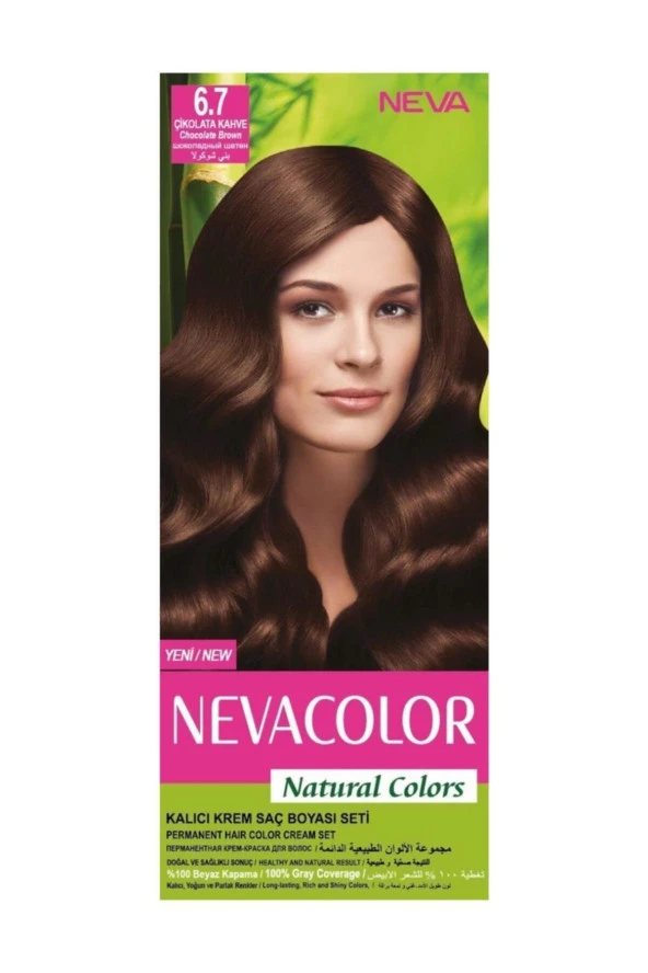 NEVA COLOR Saç Boyası Seti 6.7 Çikolata Kahve 8698636612289