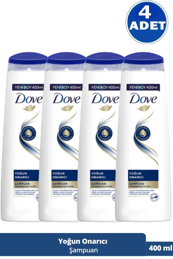 DOVE Yoğun Onarıcı Şampuan 400 Ml 4 Adet