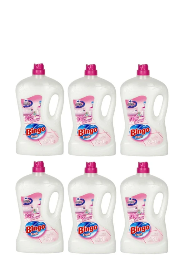 BİNGO Fresh Yüzey Temizleyici Mutlu Yuvam 2.5Lt X 6 Adet ürün görseli
