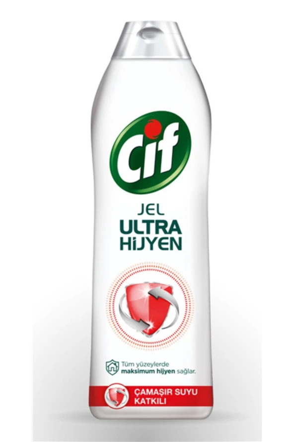 CİF Tüm Yüzeyler Lavanta Ferahlığı Çamaşır Suyu Katkılı Jel Yüzey Temizleyici 750 Ml