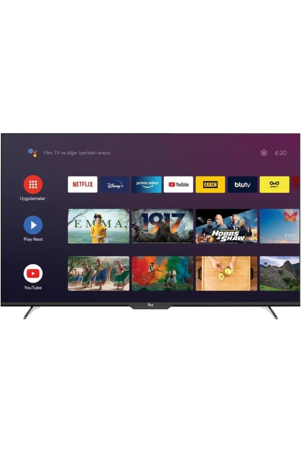 YE-55GFSG7 55" 139 Ekran Uydu Alıcılı 4K Ultra HD Google Android Smart LED TV