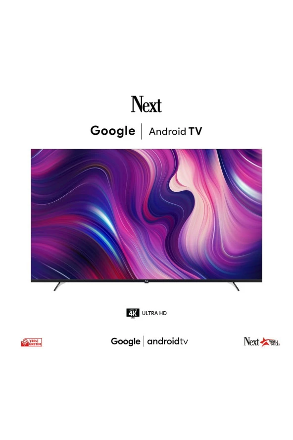 YE-65020GFSG5 65" 165 Ekran Uydu Alıcılı 4K Ultra HD Google Android Smart LED TV