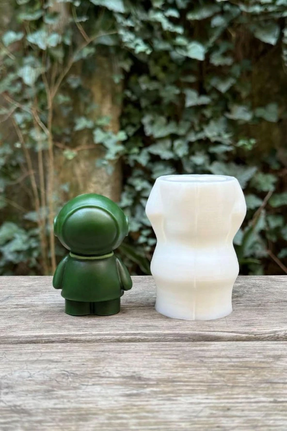 Astronot 3D Tekli Mum Kalıbı ( Silikon )