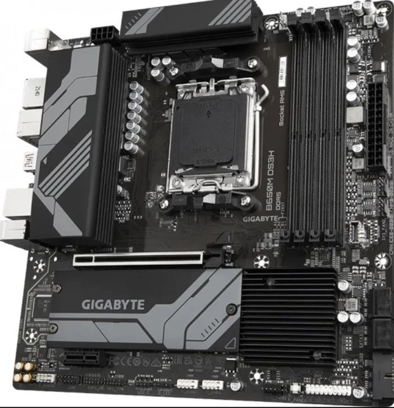 Gigabyte B650M DS3H 6400 MHz (O.C.) DDR5 AM5 mATX Anakart - Resim 2