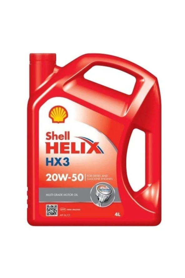 Shell Helix HX3 20W-50 4 lt Motor Yağı