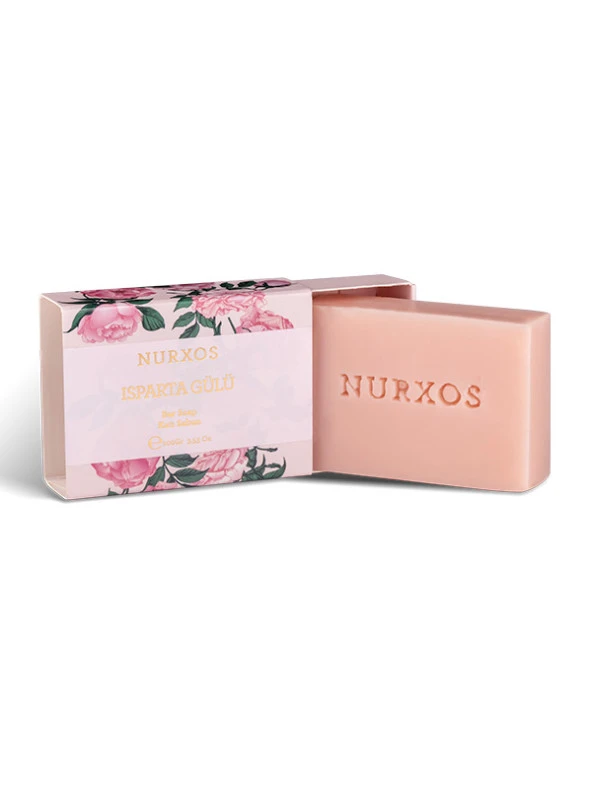 Nurxos 9617 Isparta Gülü 100 Gr Katı Sabun 8681124696175 - 3