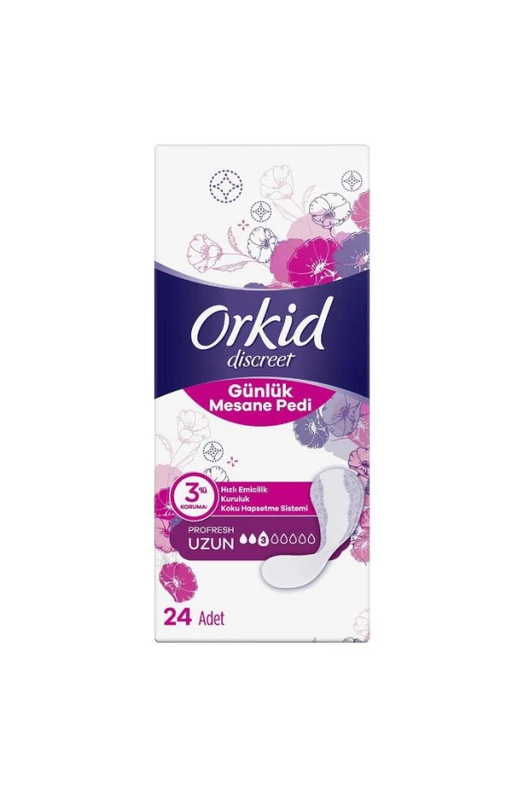 Orkid Mesane Pedi Uzun Süper Ekonomik Paket 24 Ped - 2